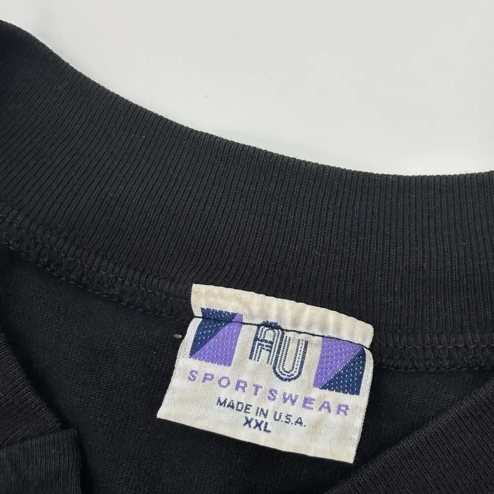 Vintage 90s Art Unlimited Henley T Shirt XXL 2XL Bald Eagle Nature 1992 - Picture 3 of 9